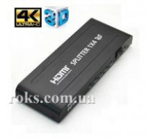 HDMI Spliter 1 вхід - 4 виходи ST-0104B